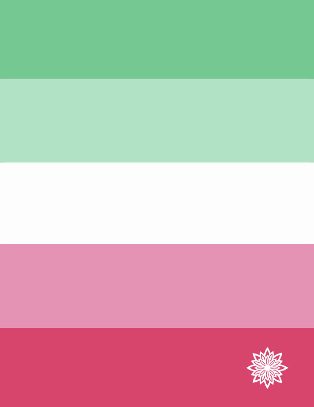 Abrosexual LGBTQIA+ Pride Flag Large Notebook