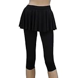 GOGO TEAM Womens Yoga Pants Sport Running Dance Wear Skirt Short Leggings