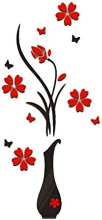 3D Wall Stickers - DIY Vase Flower Tree Crystal Acrylic 3D Wall Stickers Decal Home Decor New by GorNorriss