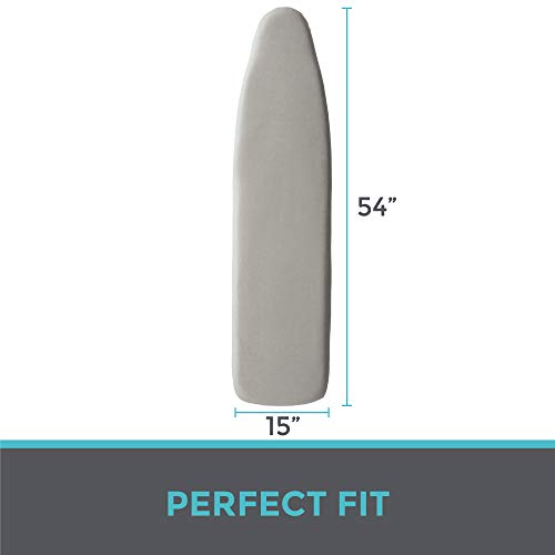 HOME GENIE Reflective Silicone Ironing Board Cover, Iron Faster, Heavy Duty Scorch and Stain