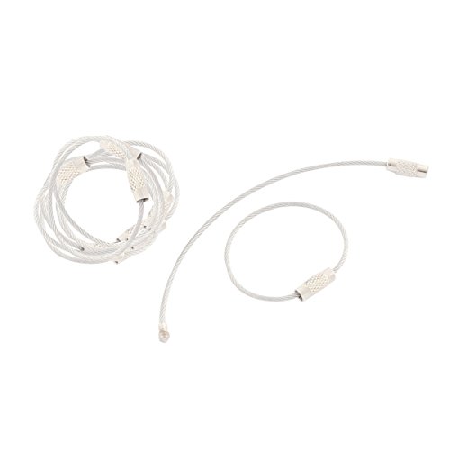 uxcell Stainless Steel Luggage Screw Locking Twist Aircraft Cable Wire