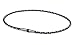 PHITEN X50 High End III Necklace, Black, 20