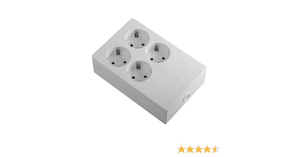 Simon 140407 Base multifix multiplicadora de Tomas, Blanco ...