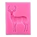 AT27clekca Cake Mould Baking Accessories Christmas Deer Silicone Mold Fondant Cake Chocolate Cookie Decorating Mould