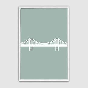 Framed Canvas Wall Art Minimalistic Painting Canvas Prints Home Artwork Decoration for Living Room,Bedroom - 16x24 inches