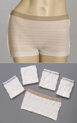 MediChoice Incontinence Underwear Mesh Brief, Polyester/Spandex, XL, Green Waistband- 1314MB5005 (Pack of 5)