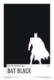 My Superhero 02 Bat Black Minimal Pantone poster (Giclee Art Print), Chungkong Art
