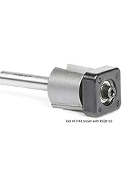 Amana Herramienta 47147 laminado Trimmer con   TM Square Rodamientos 1 2 Dia x 19 64 corte altura x 1 4 inch vástago Router Bit con punta de carburo