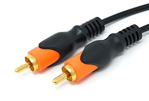 8 Ft Digital Coax Cable - Digital Audio Coaxial Cable (1 Pack) - Thumbnail 2