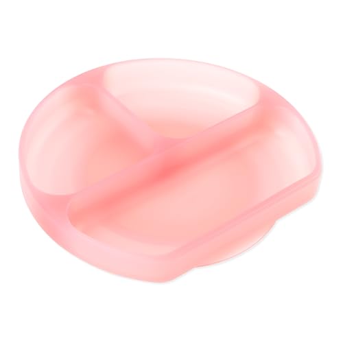 Bumkins Toddler and Baby Suction Plate, Silicone Divided Grip Dish for Babies a…