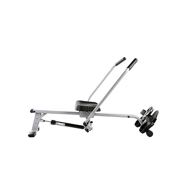 Sunny Health & Fitness Smart Compact Full Motion Rowing Machine, Full-Body Workout, Low-Impact, Extra-Long Rail, 350 LB Weight Capacity and Optional Free SunnyFitÂ® App Enhanced Connectivity - Image 3