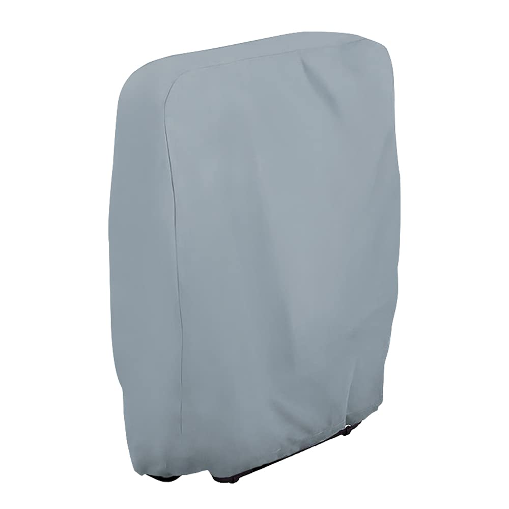 CHEYLIZI Chair Covers Grey for Balcony, Veranda, Garden Organizing, Outdoor Folding Reclining Chair Cover with Anti-UV Zero Gravity 210D Oxford Fabric