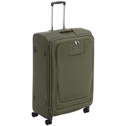 Buy AmazonBasics Expandable Softside Spinner Luggage Suitcase With TSA