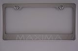 Nissan Maxima Chrome License Plate Frame with Caps
