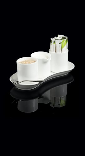 Fortessa Fortaluxe Vitrified China Dinnerware, 4-Piece Coffee Service Set