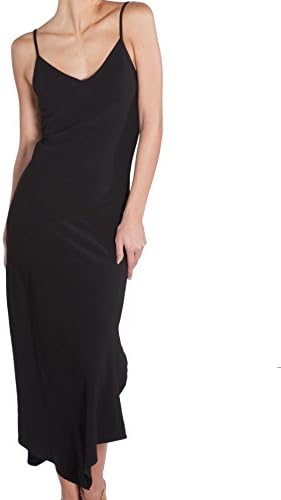SHOP AT NICHE'S necessary objects Womens Black Slip Dress (Medium, Black)