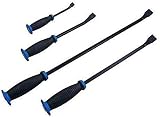 US PRO 4pc Guard Handle Pry Bar Set CRV Steel 6766 Black Oxide Finish view 2