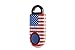 BASU eAlarm, America's #1 Trusted Premium Emergency Alarm, Proven Results as seen on TV, Battery Included, Carabiner Included (1 Pack, American Flag)
