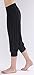 AvaCostume Modal Cotton Soft Yoga Sports Dance Harem Capri Pants, L, Black