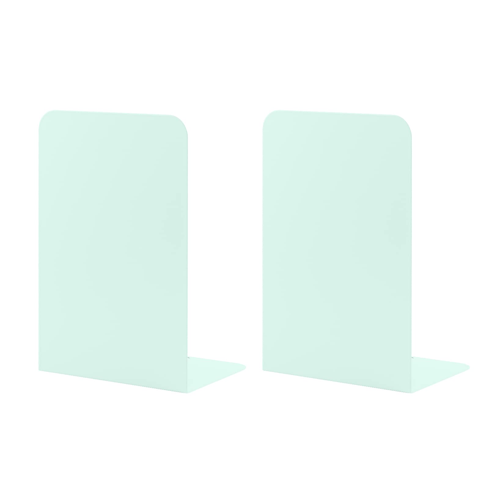 Book Ends for Shelves, MSDADA Heavy Duty Bookends for Office, School&Home, Metal Bookends for Heavy Books, Anti Slip Book Holder Bookend Supports Book Stoppers for Bookworms Gift(Macaron Green)