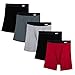 Fruit of the Loom Men's No Ride Up Boxer Brief, Assorted (Covered Waistband) 5-Pack, Small