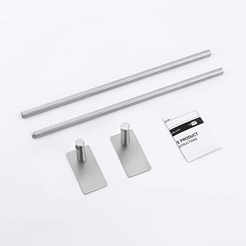 KES Adhesive Towel Bar 30Inch Bathroom No Drill Towel Holder Sticky on