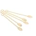 Healthcom 450 Pcs Coffee Tea Stirrer Spoon Plastic Stir Stirrer Mini Stir Swizzle Sticks,Disposable,Beige
