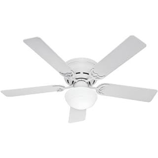 Hunter Indoor Low Profile Iii Plus Ceiling Fan With Light And Pull
