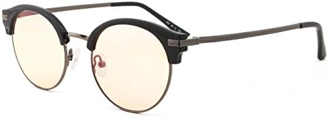 MALO Blue Light Blocking Glasses Eye Fatigue Relief Anti-glare Anti-UV Gaming Reading Computer Digital Screen Eye Protection Glasses(Tan Tinted Lenses,Women,No Power)
