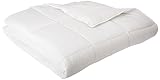 Chezmoi Collection King Goose Down Alternative Comforter with Corner Tab, White