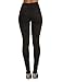 Flying Rabbit Women Classic High Waisted Jegging Ripped Knee Stretchy Skinny Pants - Slim Pencil Radish Pants (Small, Black)