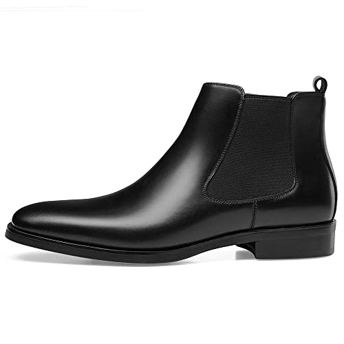 GIFENNSE Mens Chelsea Boots Leather Dress Boots for Men 10US Black Pricepulse
