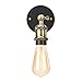 Home Luminaire 31680 Rushford 1-Light Adjustable Sconce with Exposed Bulb Antique Brass/Bronze Finish