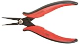 Hakko CHP PN-2008 Long-Nose Pliers, Flat Nose, Flat Outside Edge, Smooth Jaws, 32mm Jaw Length, 3mm Nose Width, 3mm Thick Steel