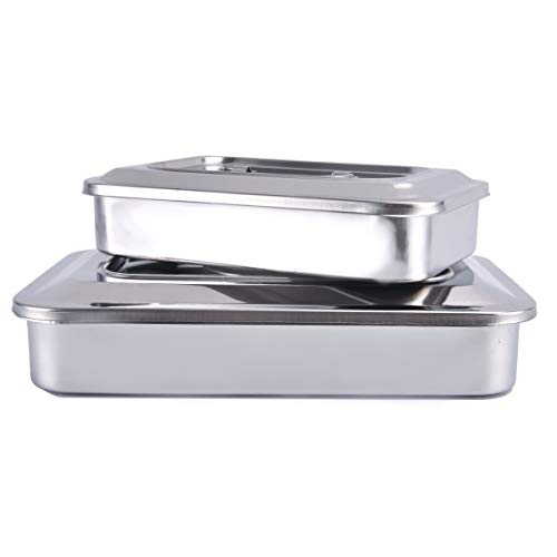 Stainless Steel Trays Surgical Medical Dental Instruments Tray Organizer Holder Sterilization