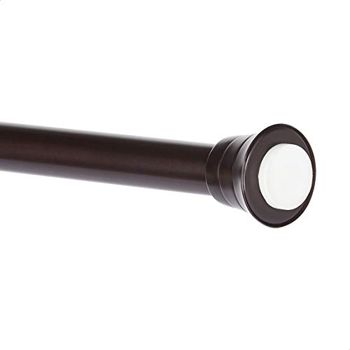 Amazon Basics Tension Curtain Rod, Adjustable 3662" Width Bronze