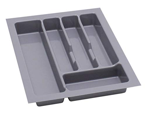 Alusfera Minimalist Cutlery Tray for Drawers, 40 cm, Silver