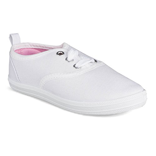 Buy Sugar & Spice [SBK207WHITEY1] Girls Canvas Sneakers LaceUp