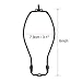 uxcell Lamp Harp Holder 6 Inch Black for Table and Floor Lamps