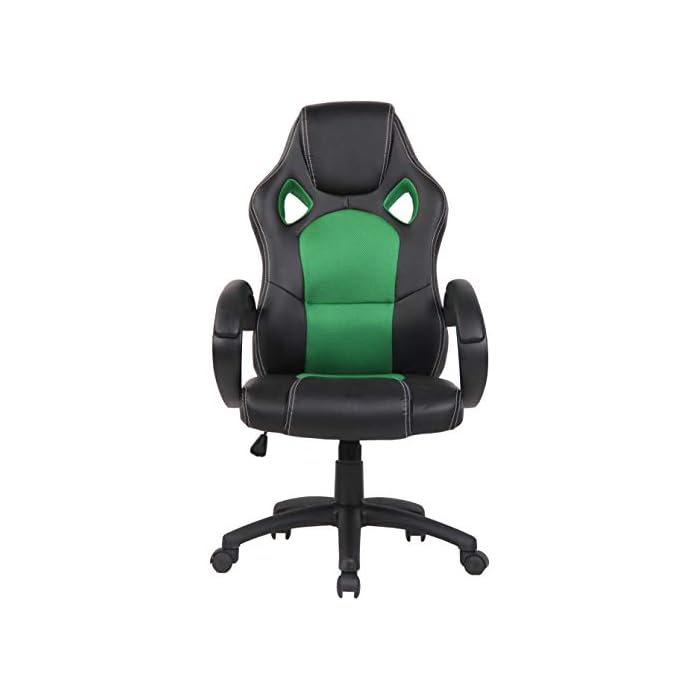 Silla Racing De Oficina Fire Estilo Deportivo I Silla Gaming Regulable En Altura & Giratoria I Silla Gamer con Ruedas Deslizantes I Color:, Color:Verde Claro 2 Silla Racing De Oficina Fire Estilo Deportivo I Silla Gaming Regulable En Altura & Giratoria I Silla Gamer con Ruedas Deslizantes I Color:, Color:Verde Claro - Imagen 3