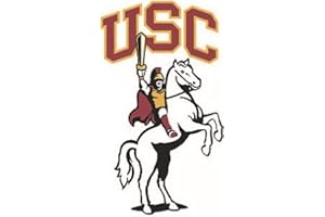 WIGGLEWALLS 6 Inch USC Traveler Trojan Warrior Decal University of Southern California Trojans SC CA Removable Wall Sticker Art NCAA Home Room Decor 3 1/2 by 6 1/2 Inches
