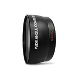 52MM 0.43x Wide Angle Conversion Lens with Macro for Nikon D3200, D3300, D5100, D5200, D5300, D5500, D7200, D90, D500, D600, D610, D700, D750, D800