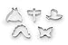 Fox Run Insect Cookie Cutters, 5.75 x 5.75 x 1 inches, Metallic
