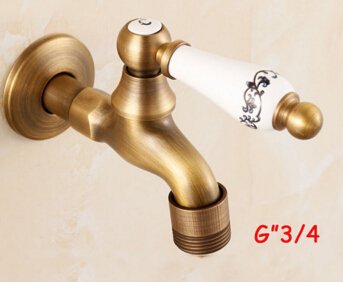 Generic New Antique Bibcocks Faucet Use For Garden Bathroom Wall