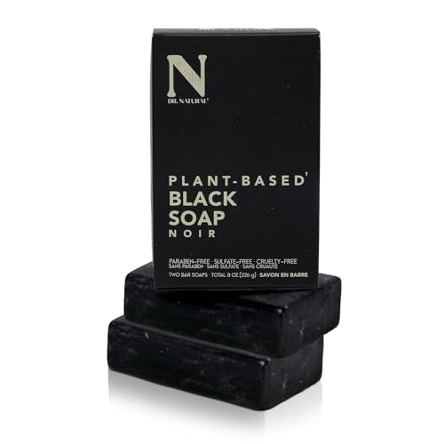 Dr. Natural Black Bar Soap - Gentle Moisturizing Soap Bar - Anti Acne and Blemi…