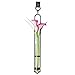 My Eco Glass Couronne Co. Florence Hanging Pendant Tube Vase with Wall Hook, M044-001, 16.5 Inch Tall, 2.7 Ounce Capacity, Clear (1)