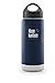Klean Kanteen Wide Mouth Double Wall Insulated Water Bottle with Loop Cap, Deep Sea, 16-Ounce