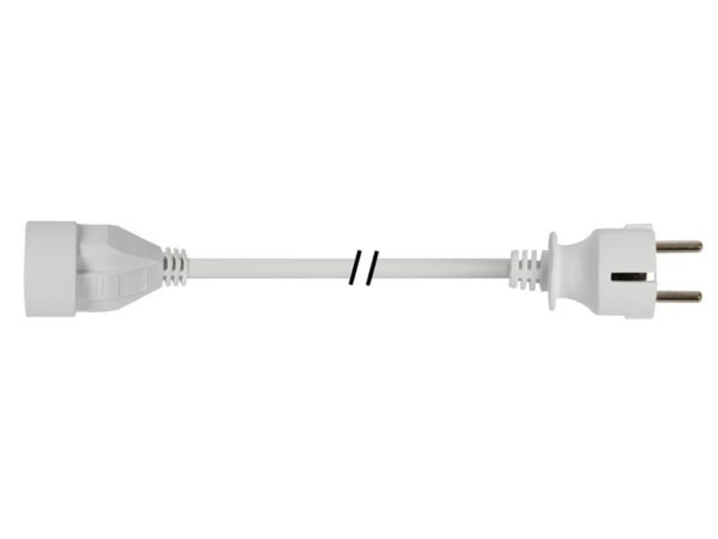 Perel EC03-G 3m Extension Cable - White
