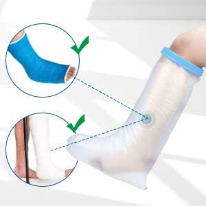 Bukihome Shower Watertight Foot Protector, Adult Leg Cast Covers - Image 5