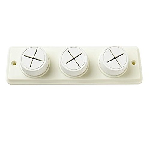 Merriway BH02005 Towel/Cloth Holder Triple With Screws -1 Pcs